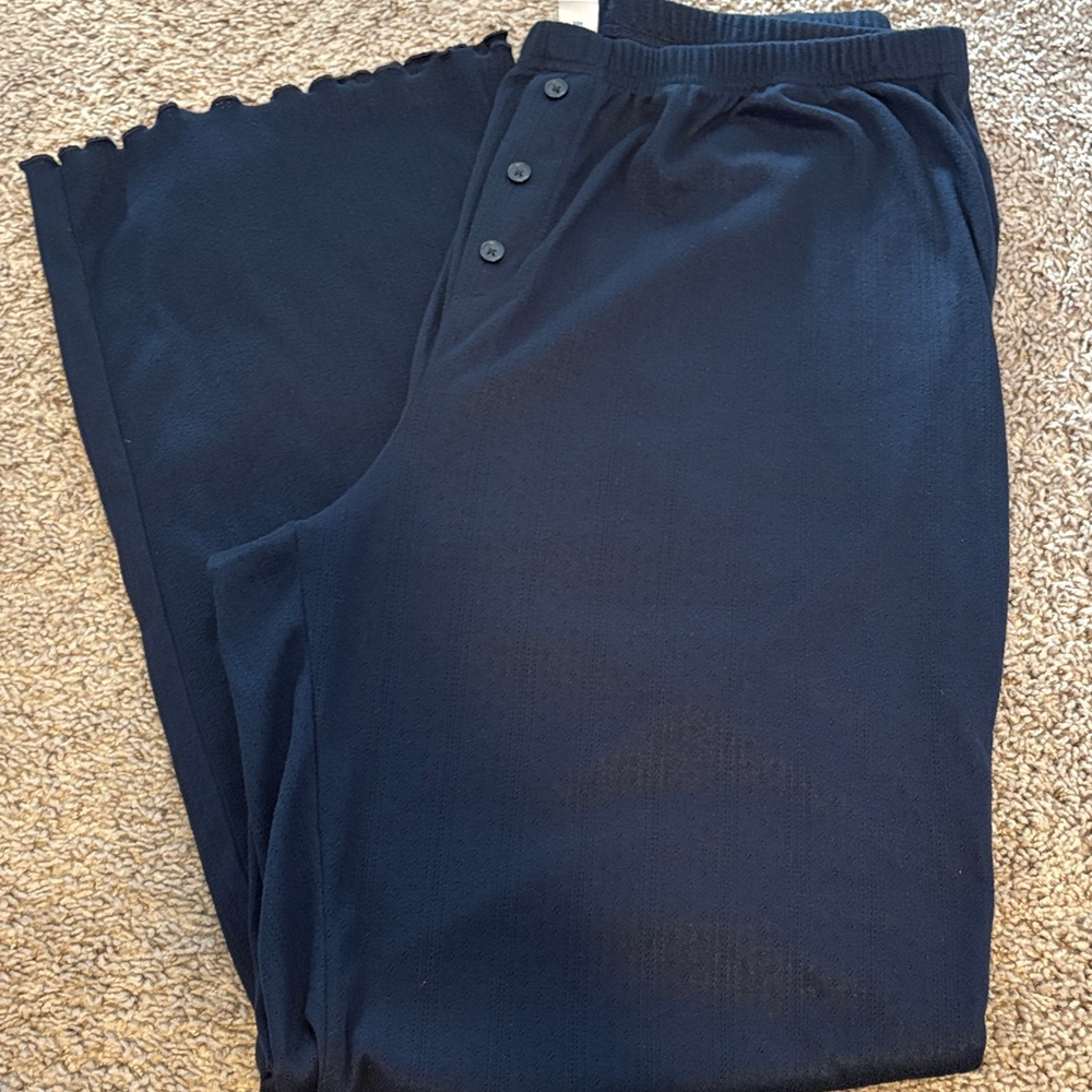 Old Navy Blue pointelle pajama pants